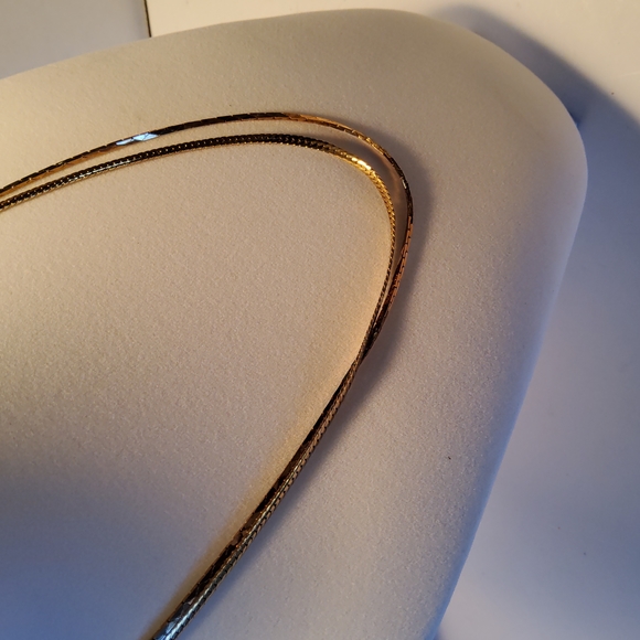 Vintage Korea goldtone necklace Lot of two - Picture 4 of 6